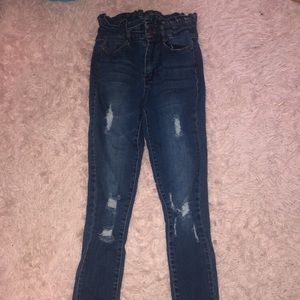 Black Label paperbag waist jeans size 1/26